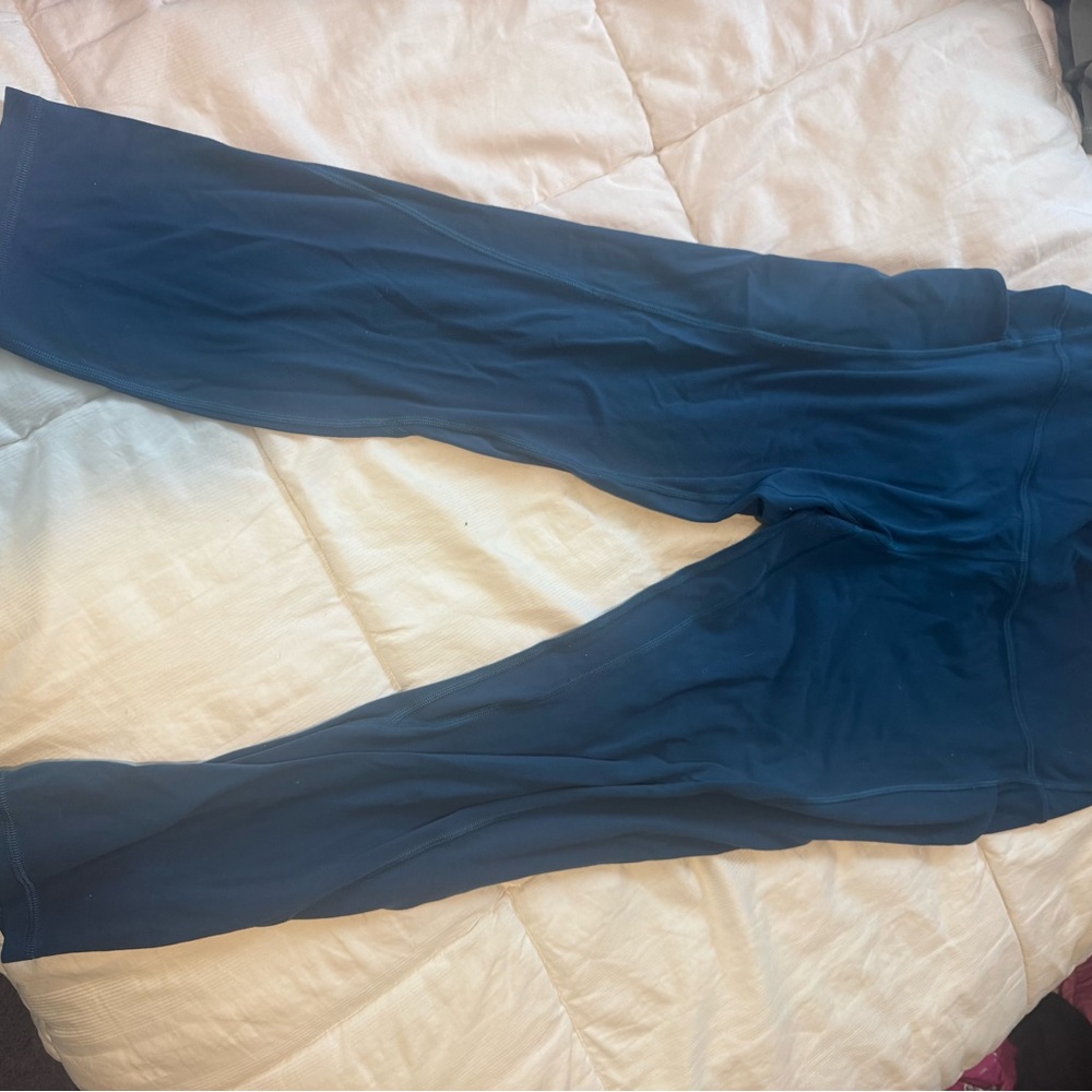 lululemon athletica crop Deep Blue Leggings
